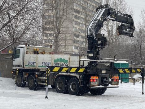 Манипулятор-Вездеход, стрела 35т, задний свес