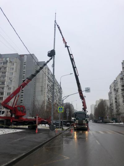 Манипулятор с гуськом, стрела 30м